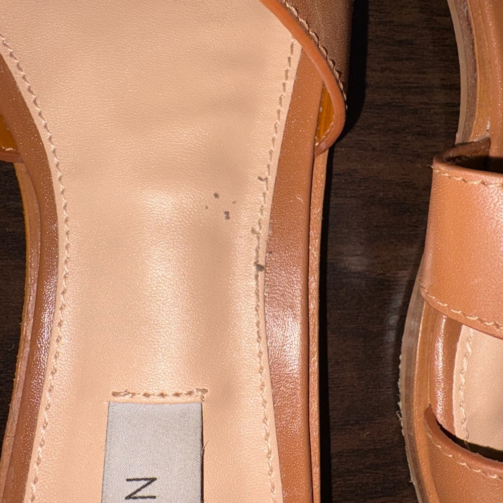 Tan Slide Sandals - Picture 3 of 3